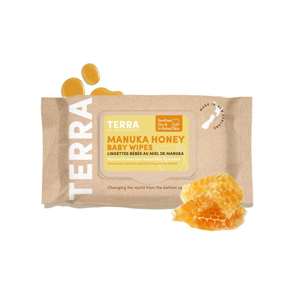 Terra Manuka Honey Wipes, 70 Count