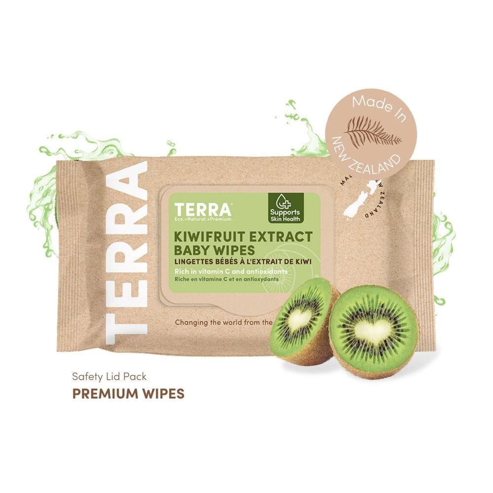 Terra Kiwifruit Extract Baby Wipes, 70 Count