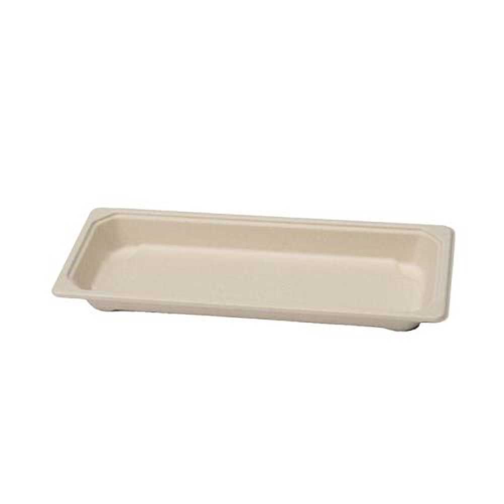 Eco Packaging Plateau À Sushi En Fibres Compostables, 8,75 X 3,75 X 1,75 Po -- 600 Par Caisse
