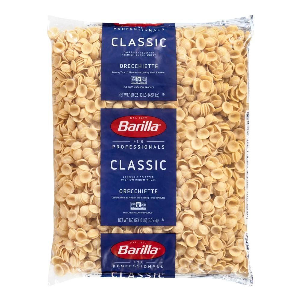 Barilla Pâtes Orecchiette Classiques, 4,54 Kg -- 2 Par Caisse