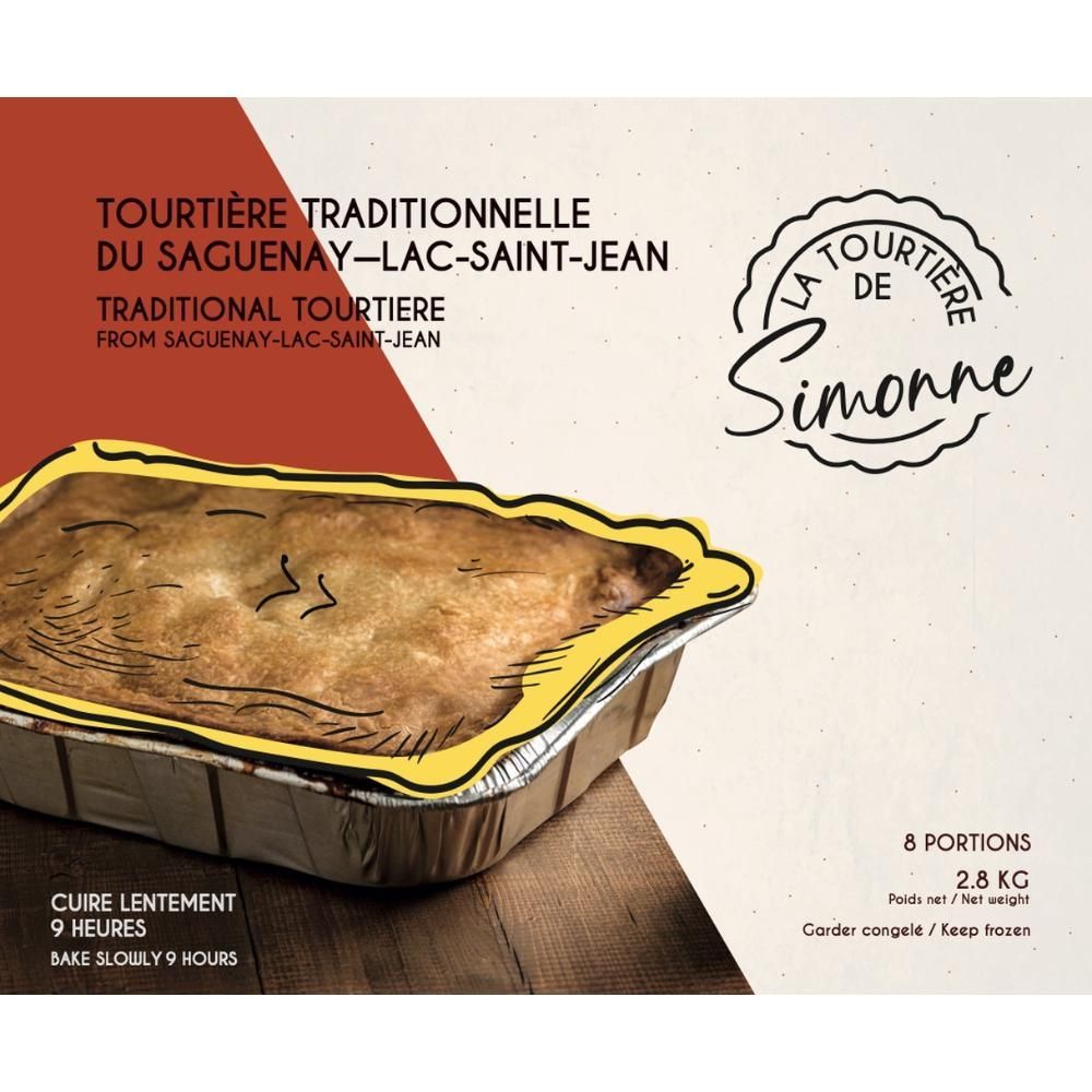 Pag Simonne Meat Pie, 2.8 Kg -- 4 Per Case