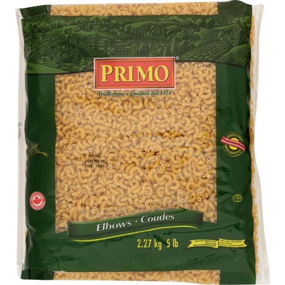 Primo Macaroni Elbows Pasta, 2.7 Kg -- 4 Per Case