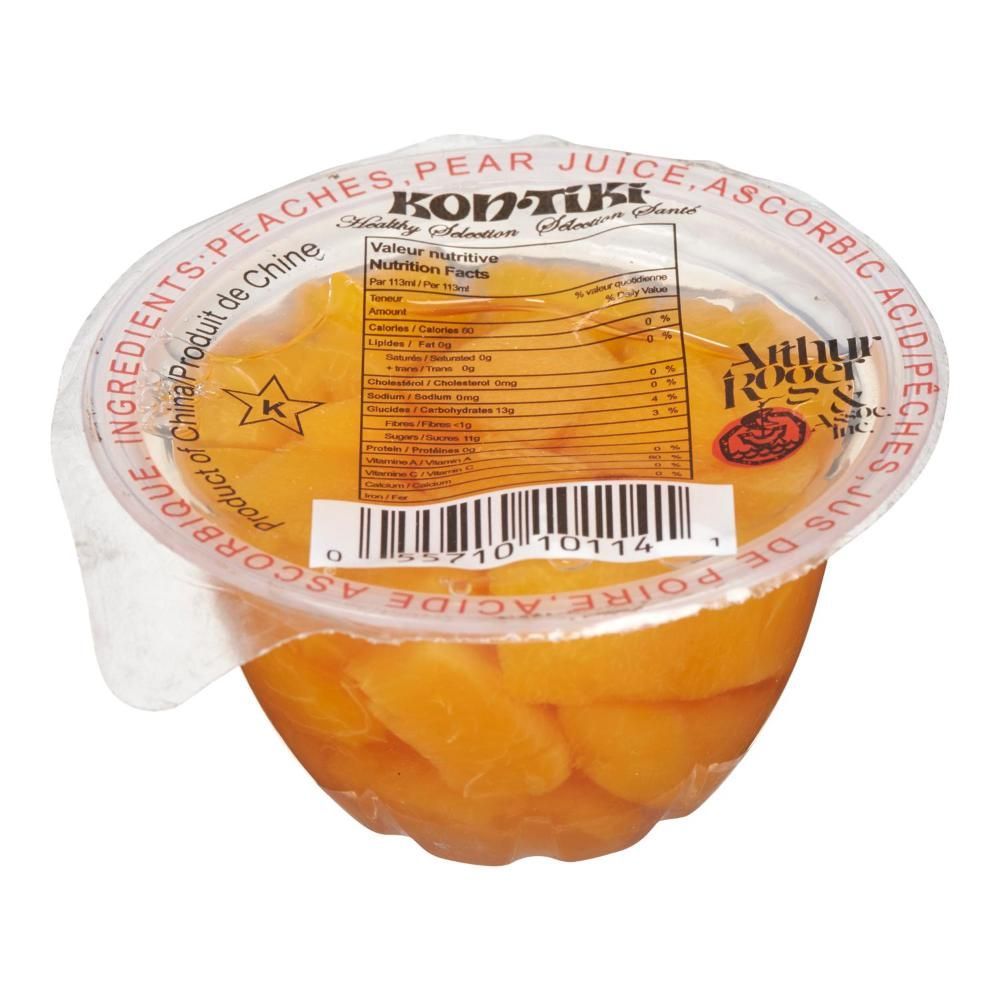 Kontiki Diced Peaches In Pear Juice, 113 Ml -- 24 Per Case