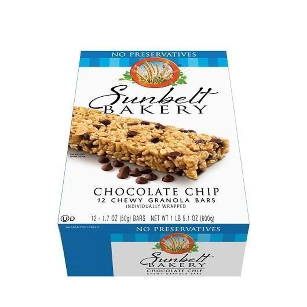 Sunbelt Bakery Chewy Whole Grain Granola Bar With Mini Chocolate Chips, 1.7 Ounce -- 96 Per Case