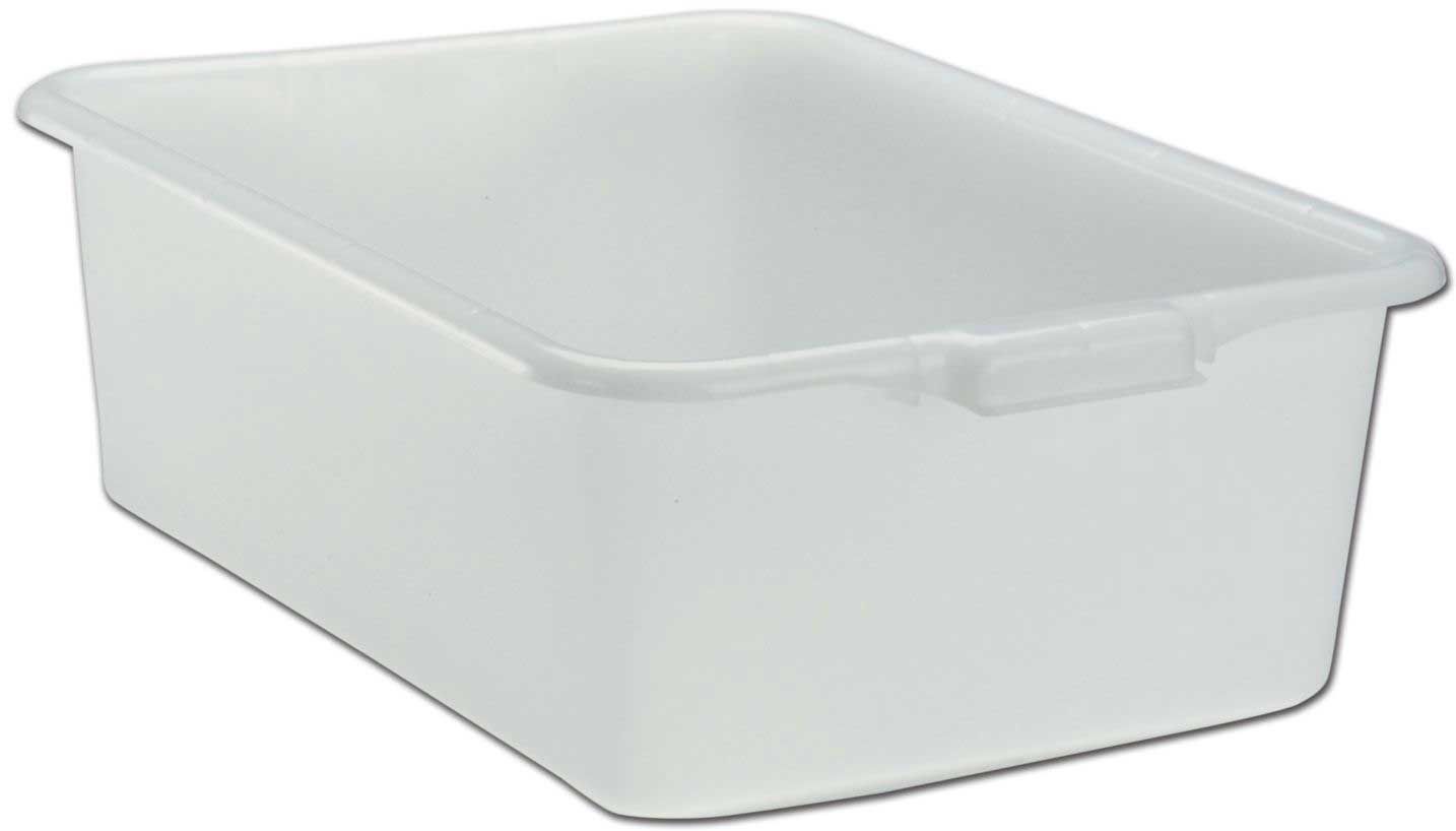 Vollrath Standard White Narrow Base Bus Box, 7 Inch Deep