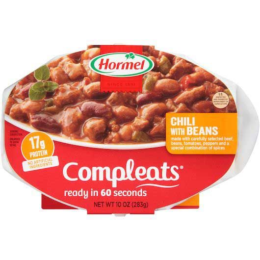 Hormel Compleats Chili With Beans, 10 Ounce -- 6 Per Case