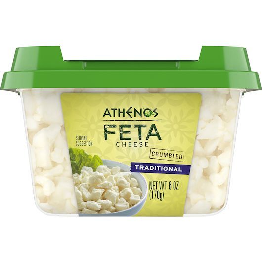 Athenos Traditional Crumbled Feta Cheese, 170 Gram -- 12 Per Case