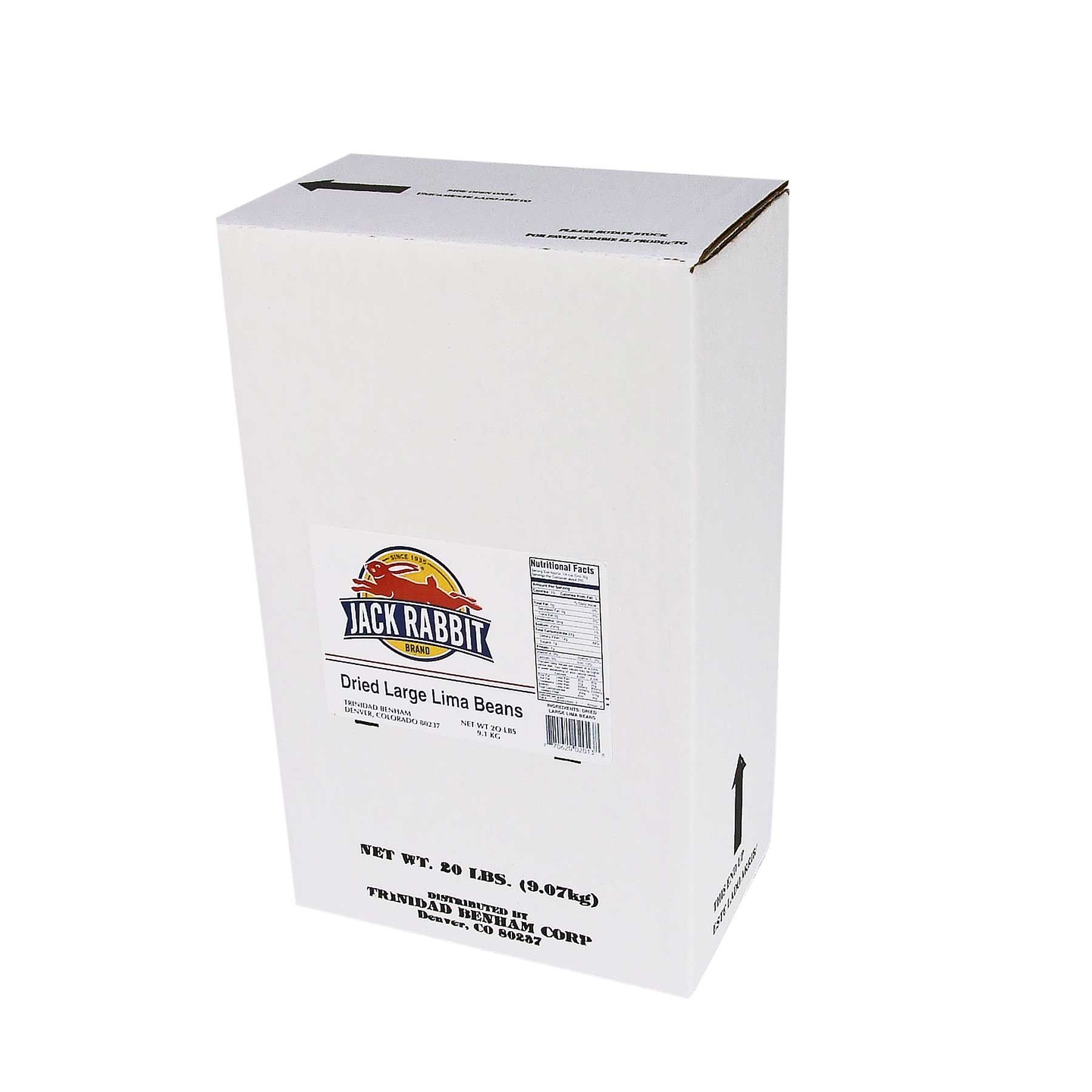 Jack Rabbit Large Lima Beans, 20 Pound