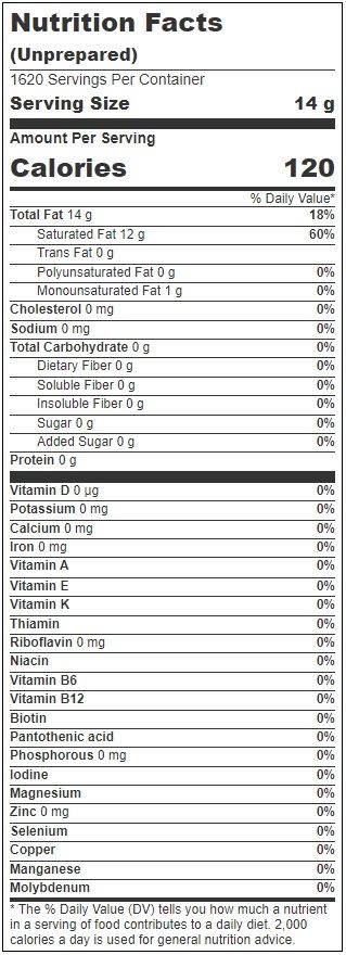 Louana Premium Colored Coconut Popping Oil, 50 Pound
