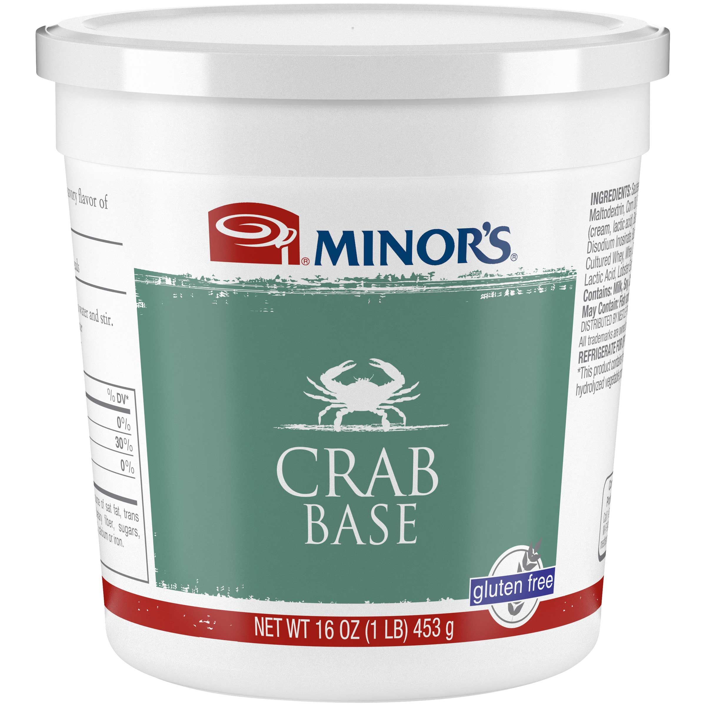 Minor's No Added Msg Crab Base, 1 Pound -- 6 Per Case