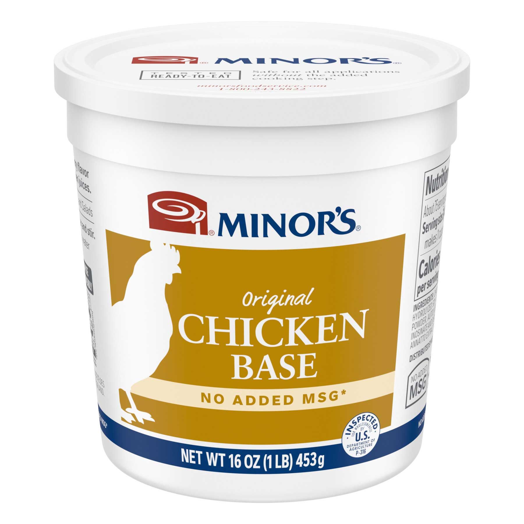 Minor's No Added Msg Chicken Base, 1 Pound -- 12 Per Case