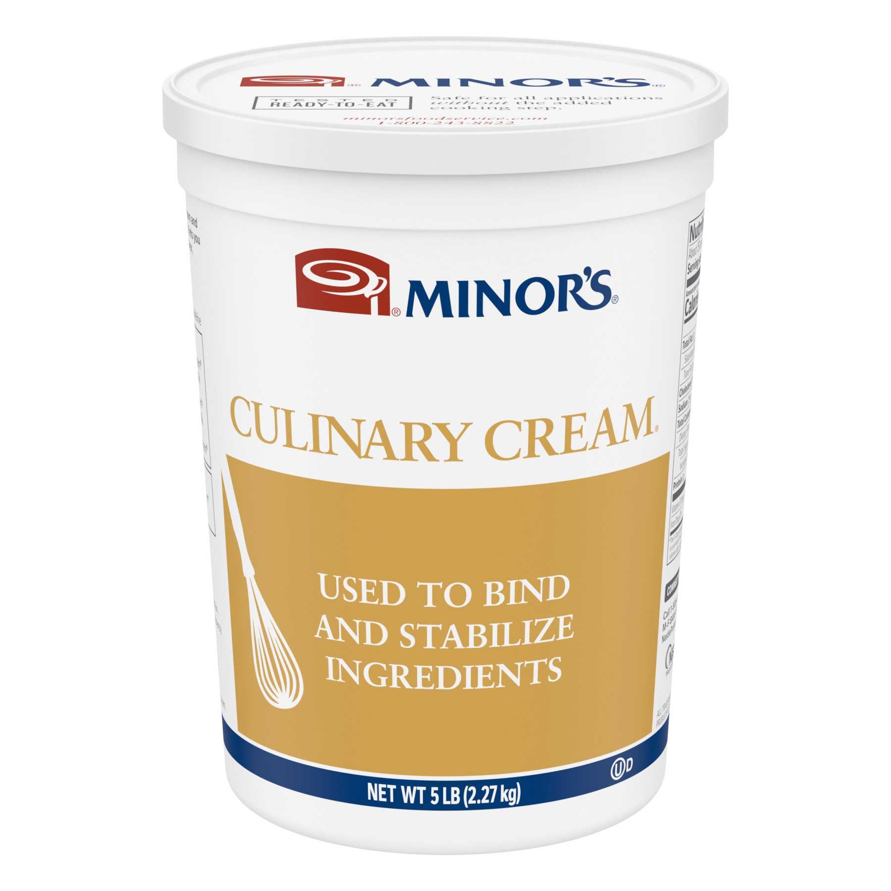 Minor's Culinary Cream, 5 Pound -- 4 Per Case