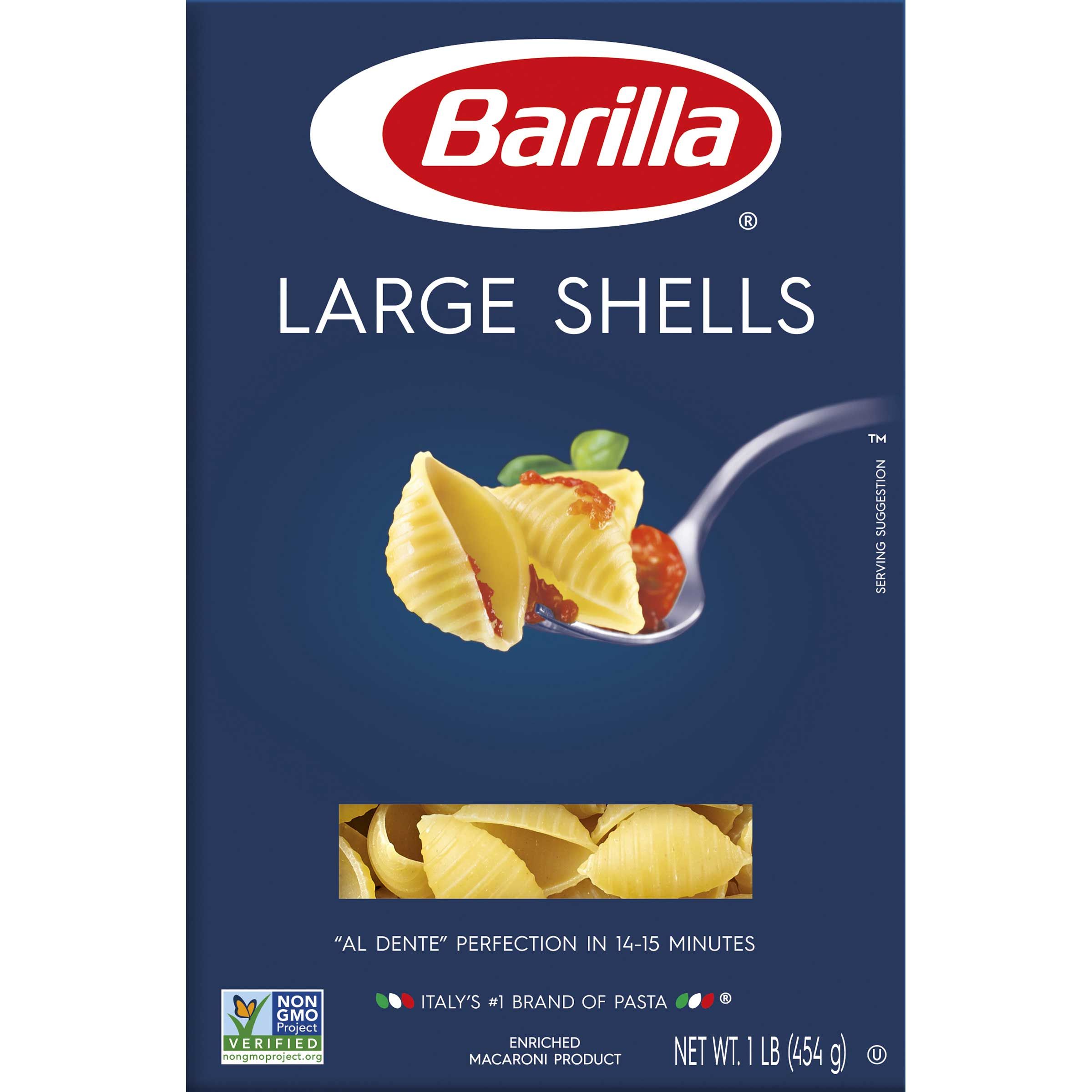 Barilla Large Shells Pasta, 16 Ounce -- 12 Per Case