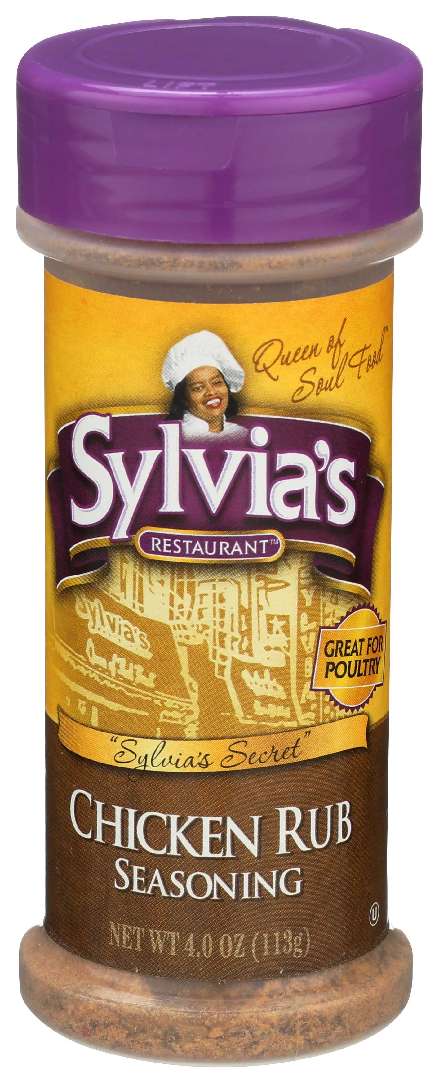 Sylvia's Restaurant Chicken Rub Seasoning, 4 Ounce -- 12 Per Case