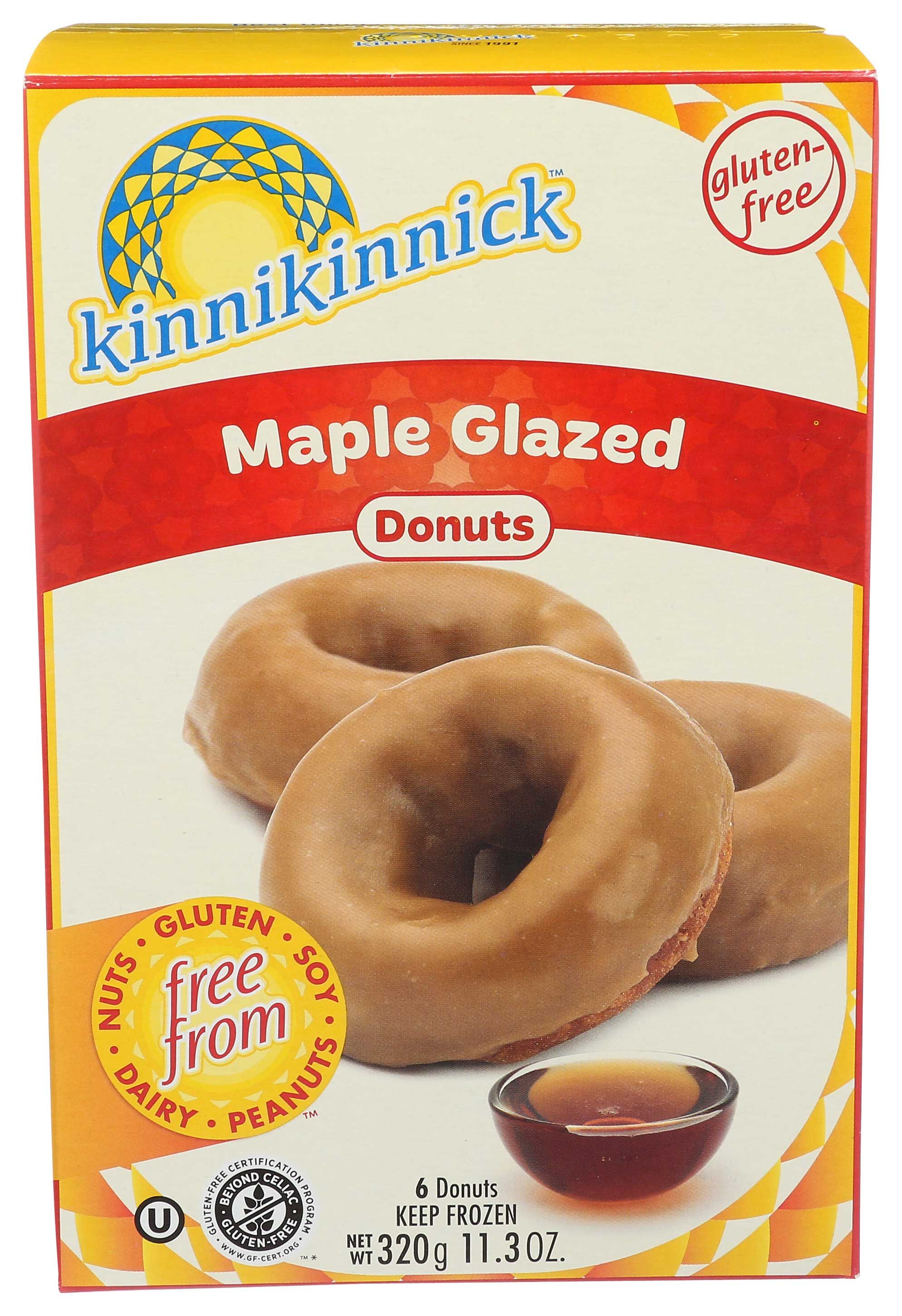 Kinnikinnick Foods Maple Glazed Donut, 11.3 Ounce -- 8 Per Case