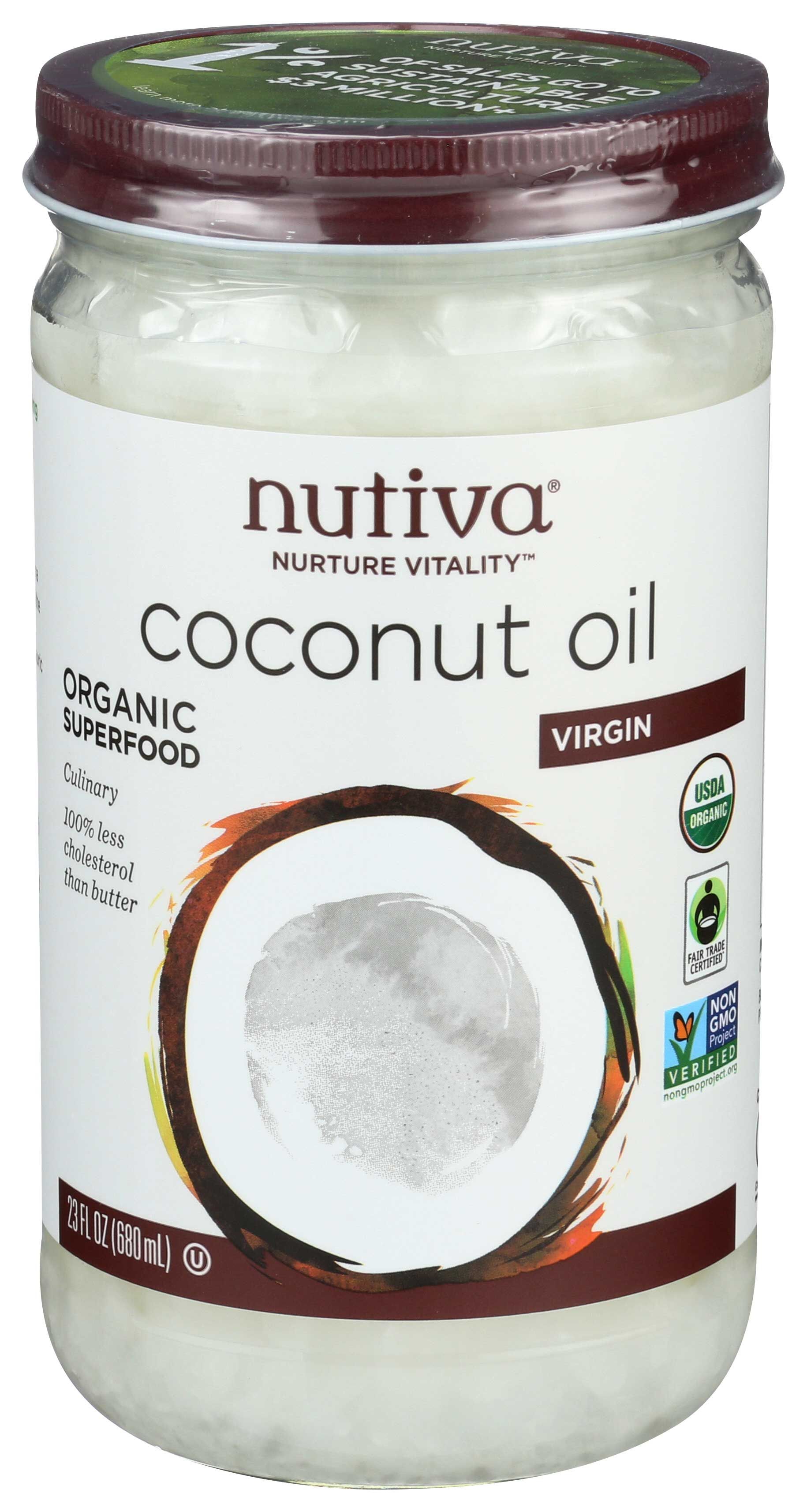 Nutiva Organic Extra Virgin Coconut Oil, 23 Ounce -- 6 Per Case
