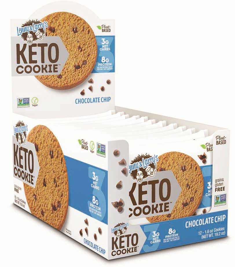 Lenny & Larry's Keto Cookie Floor Display -- 72 Per Case
