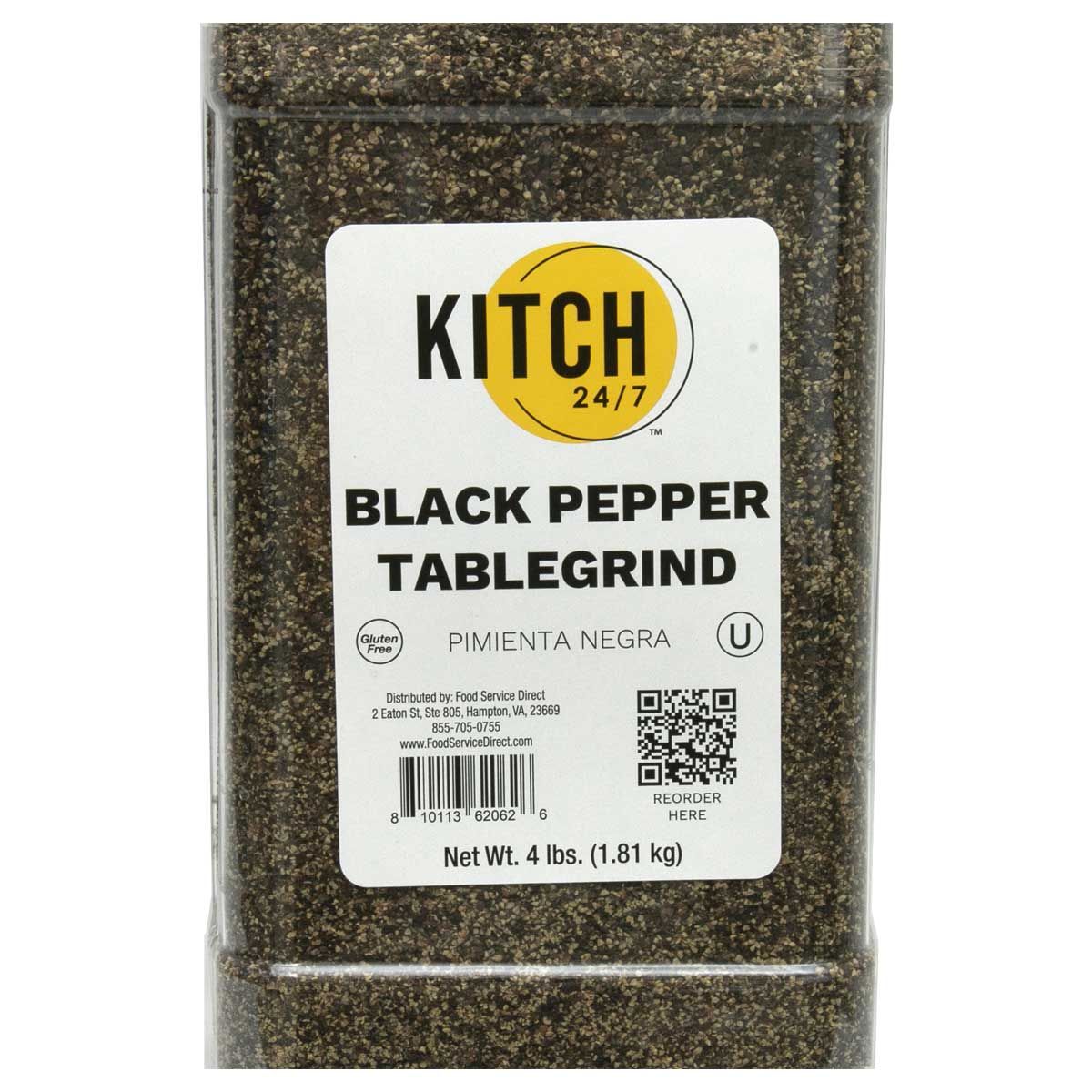 Kitch 24/7 Table Grind Black Pepper, 4 Lb