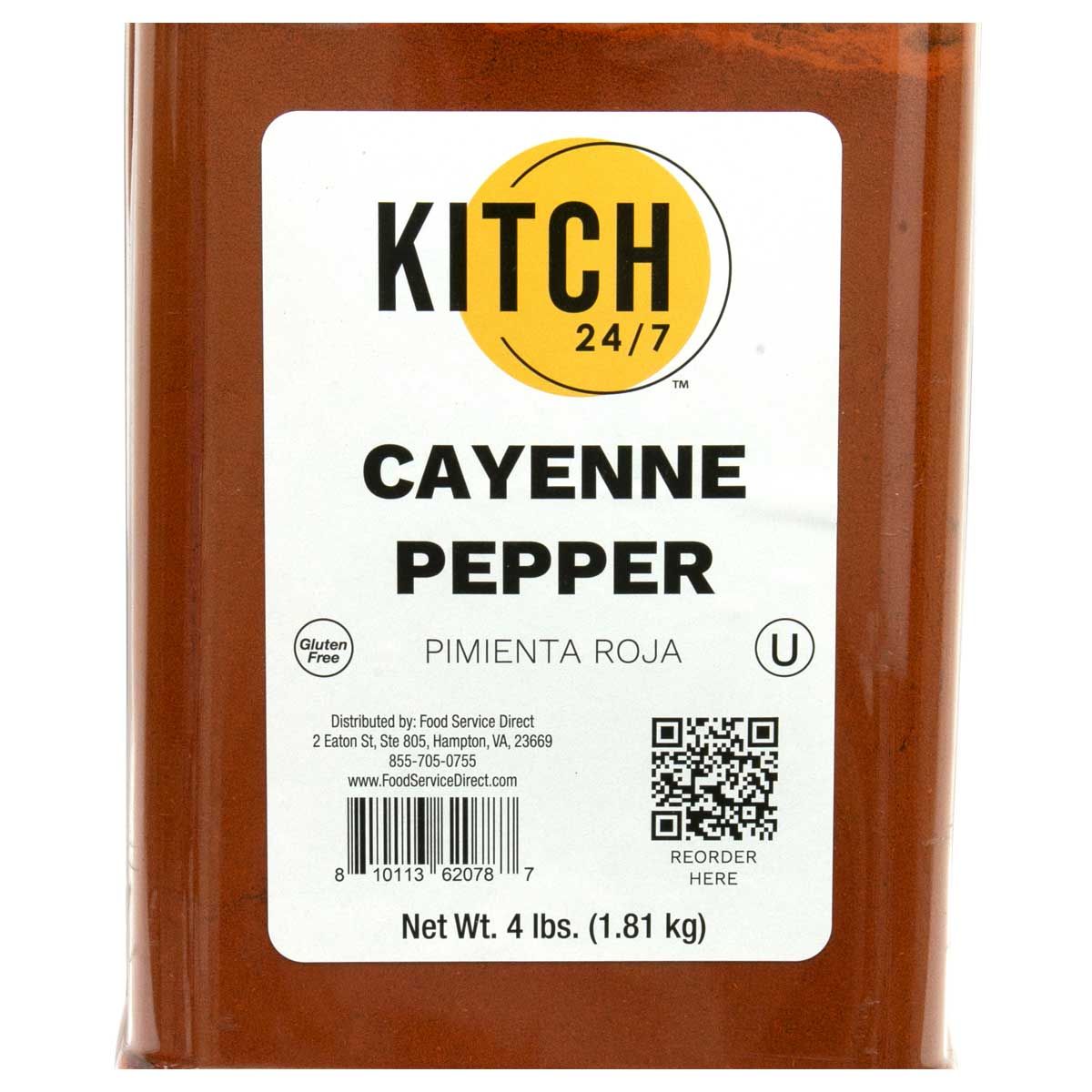 Kitch 24/7 Poivre De Cayenne Rouge Moulu, 4 Lb