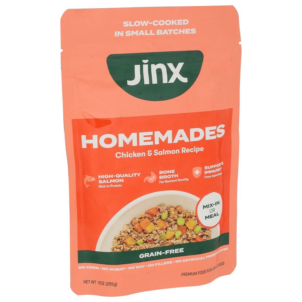 Jinx Homemades Chicken Salmon Dog Food, 9 Ounce -- 6 Per Case