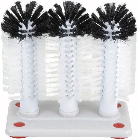 Winco Glass Washer Brush With Plastic Base