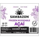 Sambazon Scoopable Acai with Coconut Sugar, 1.5 Gallon