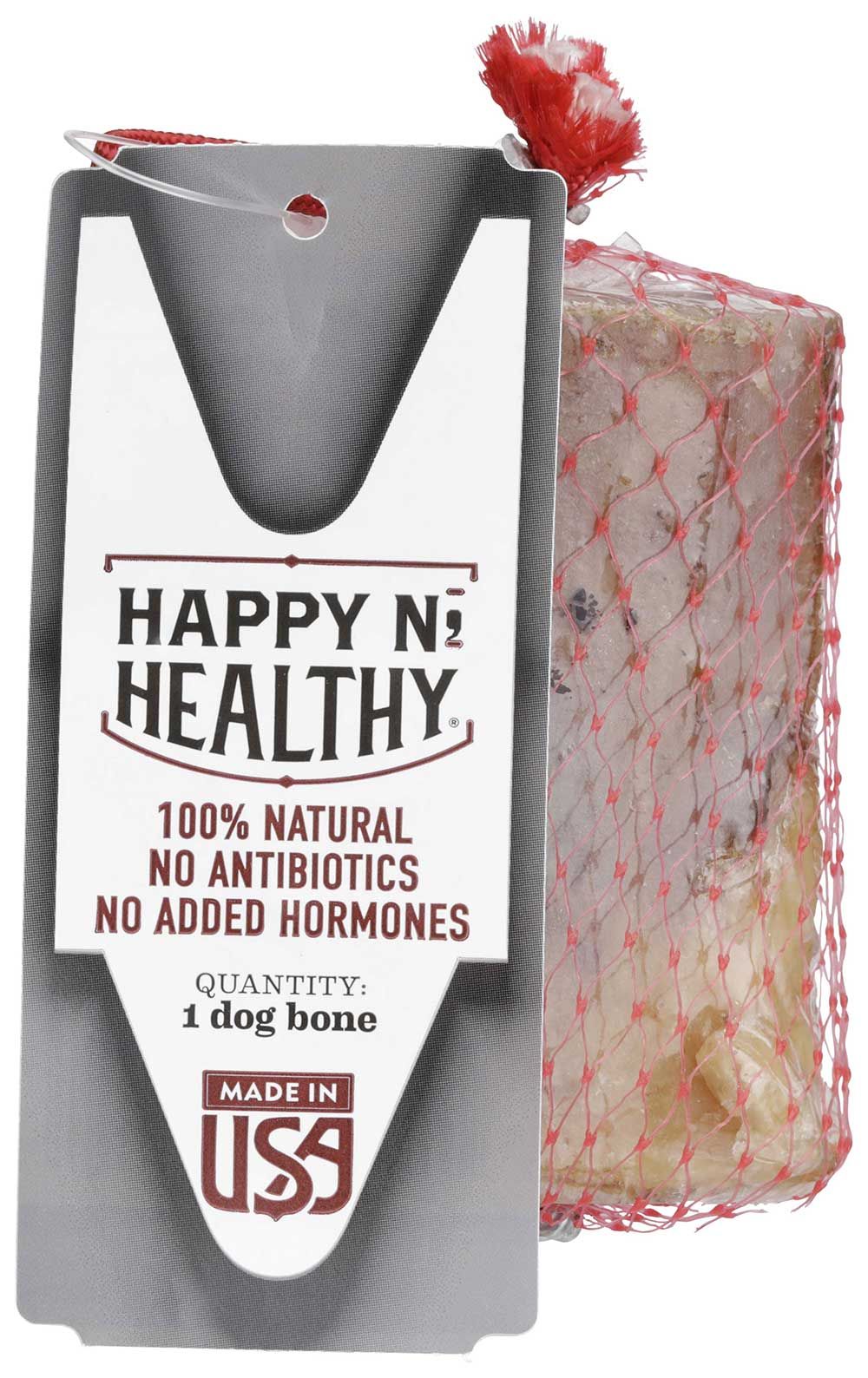 Happy N' Healthy Small Beef Dog Bone -- 12 Per Case