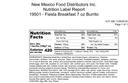 Green Chile Food Company Fiesta Burrito, 7 Ounce -- 12 per case