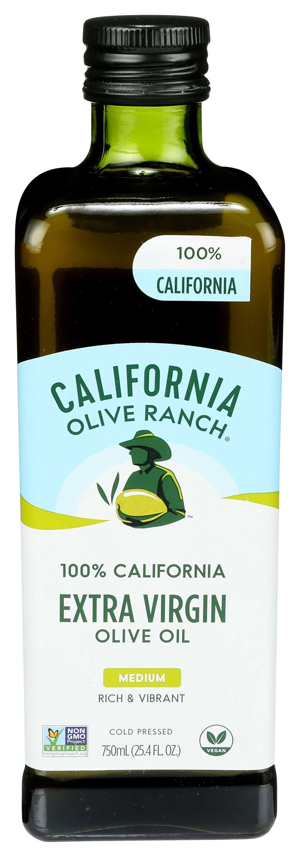 California Cold Pressed 100 Percent Extra Virgin Olive Oil, 25.4 Fluid Ounce -- 6 Per Case