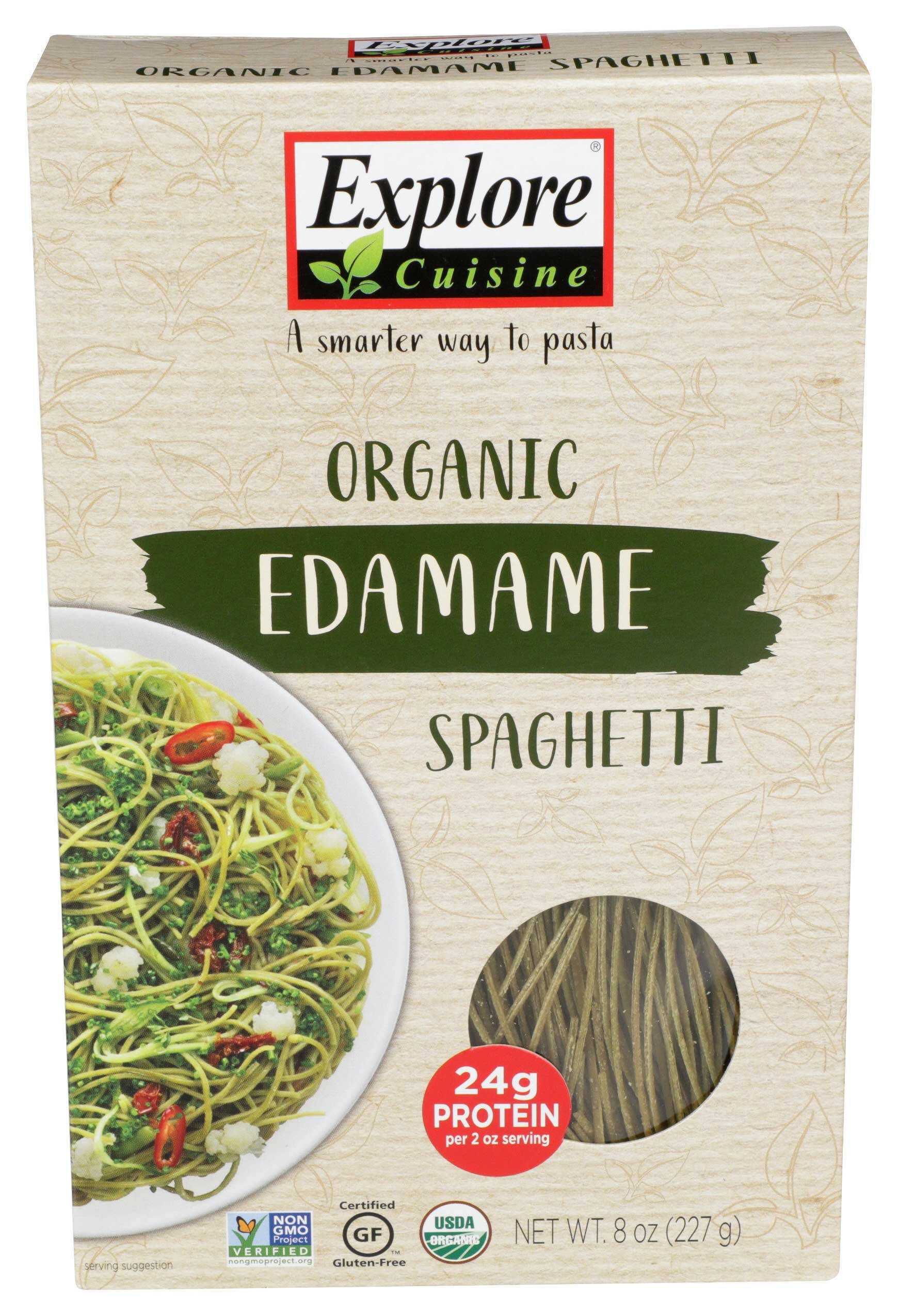 Explore Cuisine Organic Edamame Spaghetti Pasta, 8 Ounce -- 6 Per Case