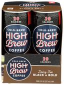 High Brew Sugar Free Black and Bold Cold Brew Coffee, 8 Fluid Ounce -- 24 per case