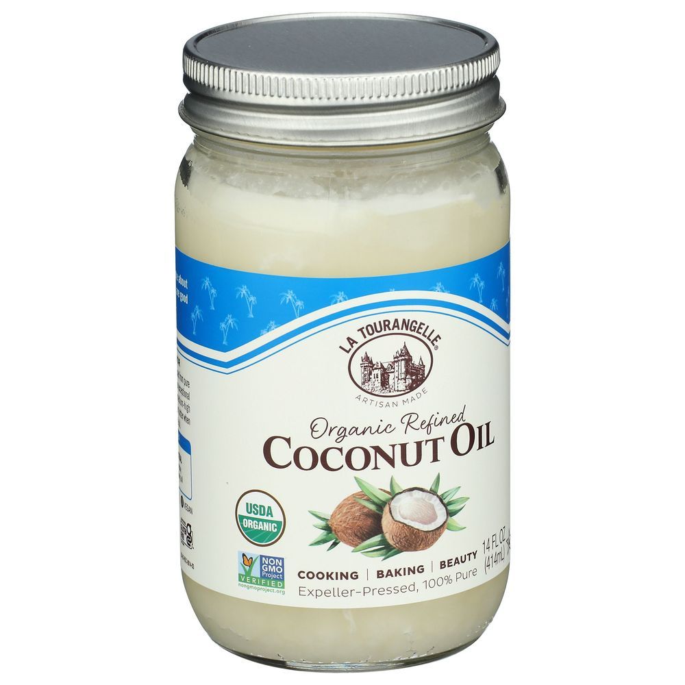 La Tourangelle Organic Refined And Expeller Pressed Coconut Oil, 14 Fluid Ounce -- 6 Per Case