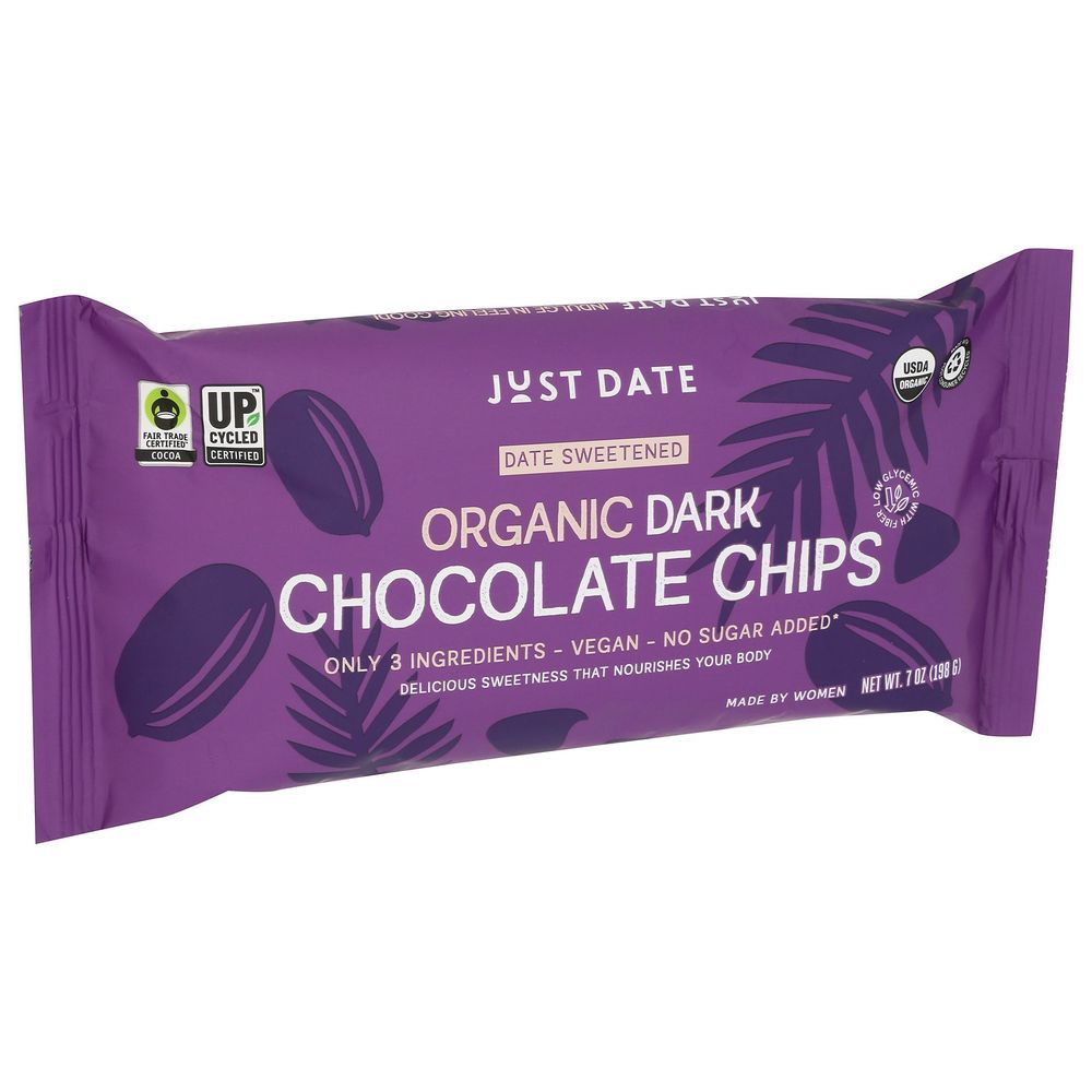 Just Date Organic Dark Chocolate Chips, 7 Ounce -- 6 Per Case