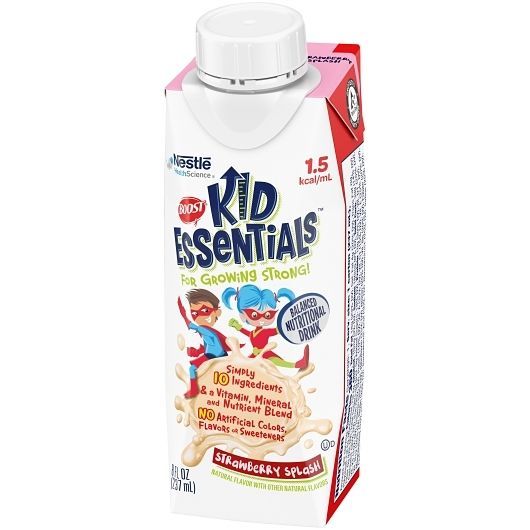 Boost Kid Essentials Strawberry Splash Balanced Nutritional Drink, 8.01 Fluid Ounce -- 24 Per Case