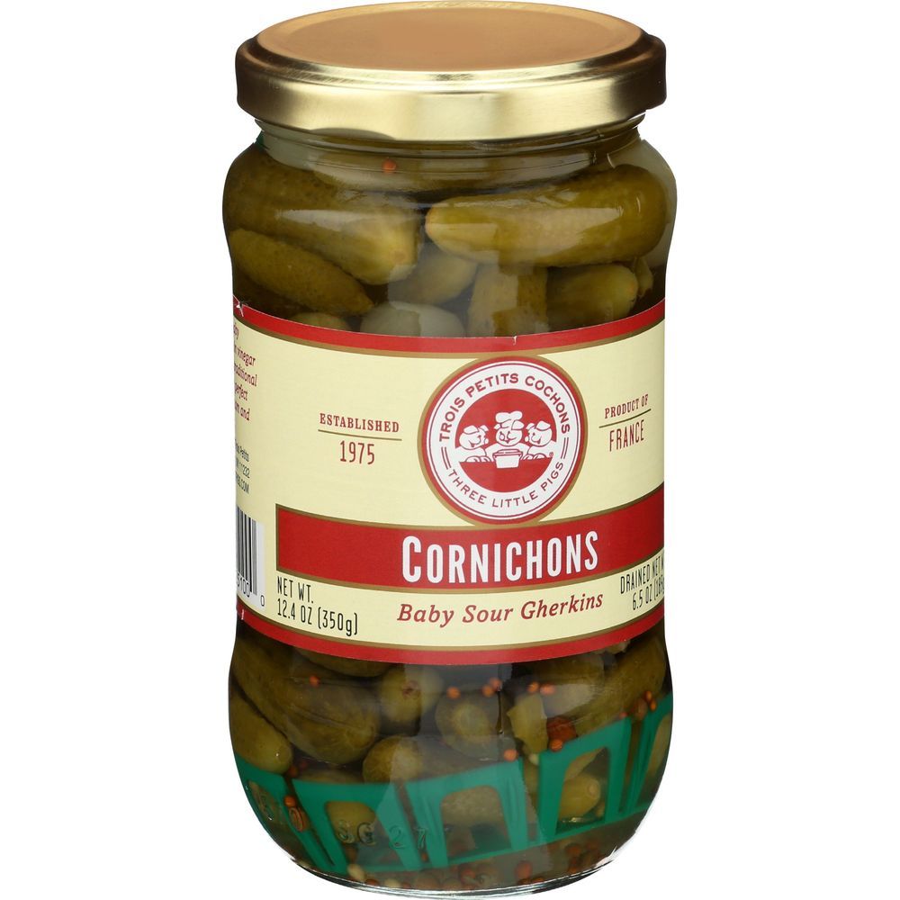 Les Trois Petits Three Little Pigs Cornichons, 12.35 Ounce -- 12 Per Case