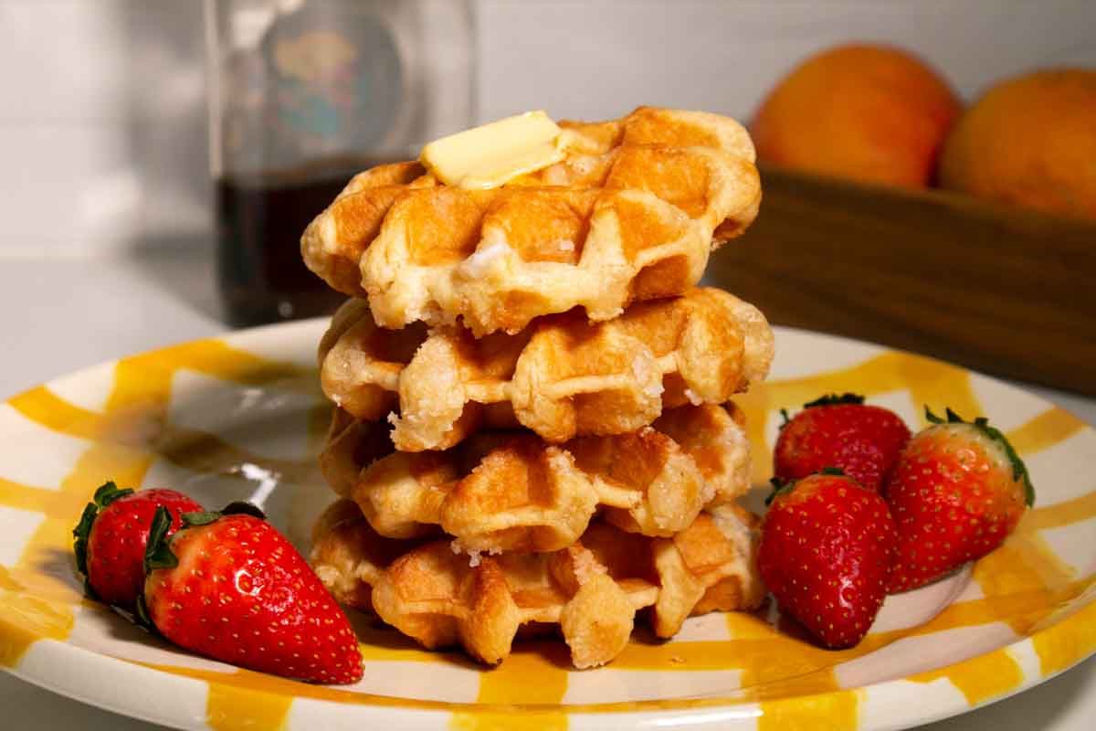 Avieta Individually Wrapped Pearl Sugar Waffles, 1.94 Ounce -- 52 Per Case