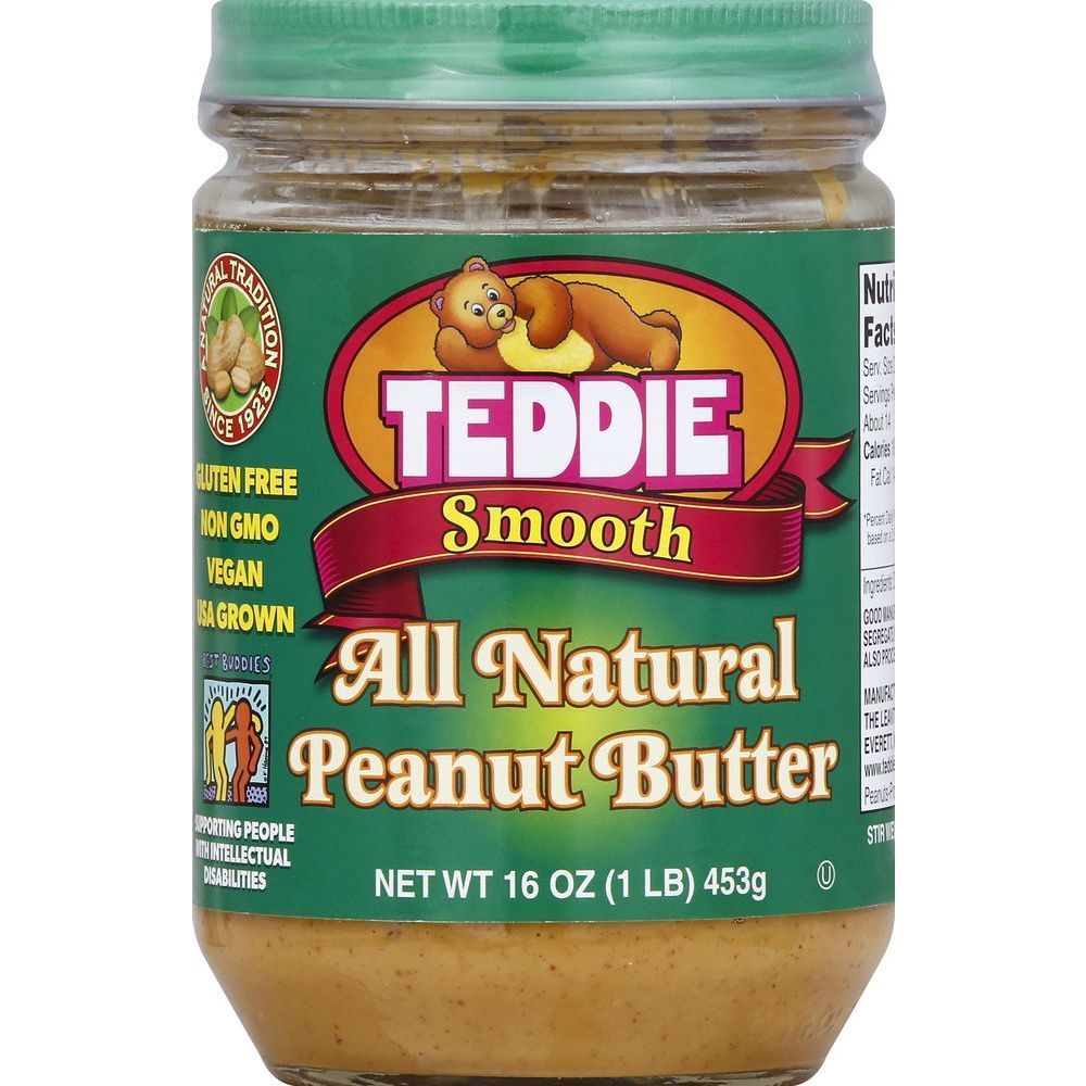 Teddie All Natural Smooth Peanut Butter, 16 Ounce -- 12 Per Case
