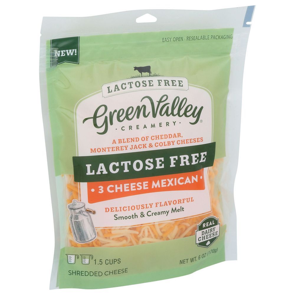 Green Valley Creamery 3 Cheese Mexican Shredded Cheese, 6 Ounce -- 12 Per Case