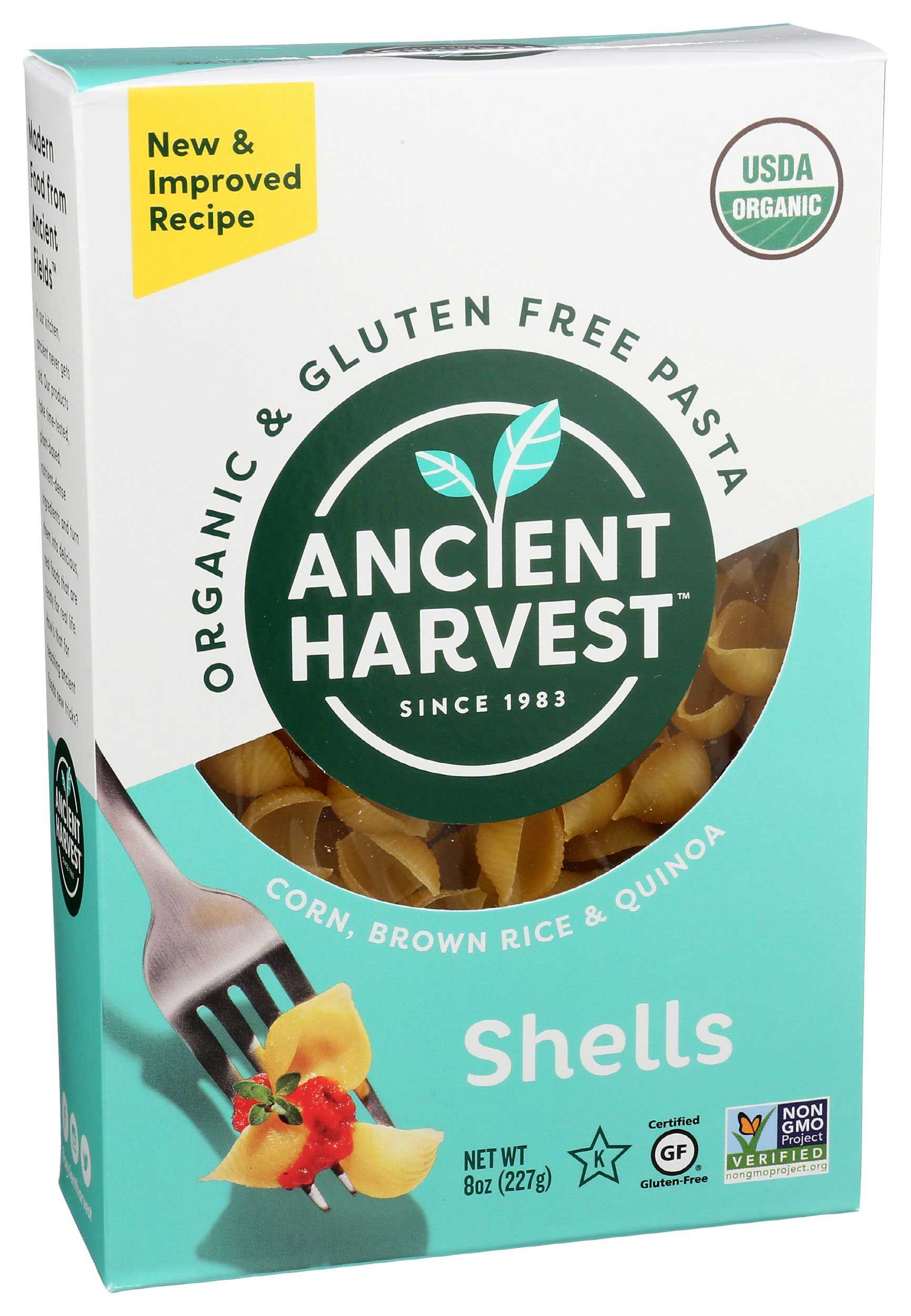 Ancient Harvest Gluten Free Pasta Shells, 8 Ounce -- 12 Per Case