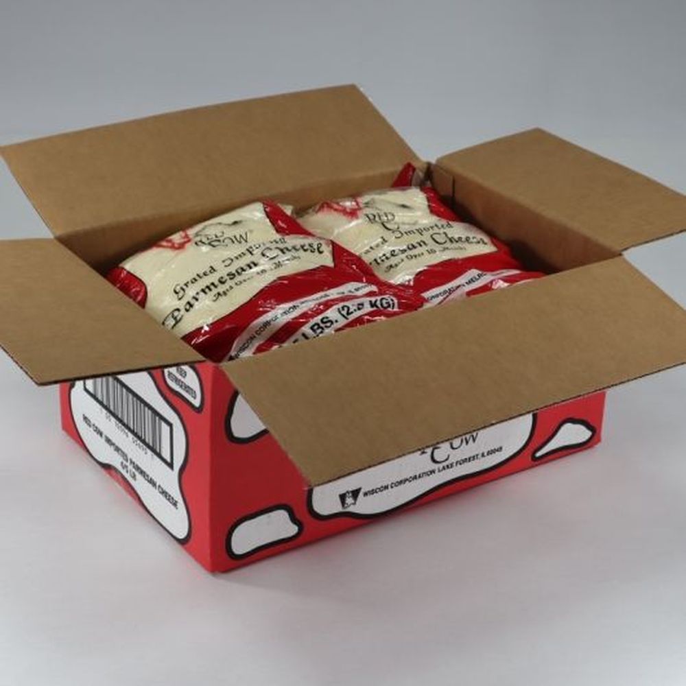 Red Cow Grated Imported Parmesan Cheese, 5 Pound -- 4 Per Case