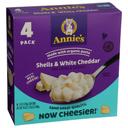Annies Homegrown Shells and White Cheddar Macaroni and Cheese, 24 Ounce -- 4 per case