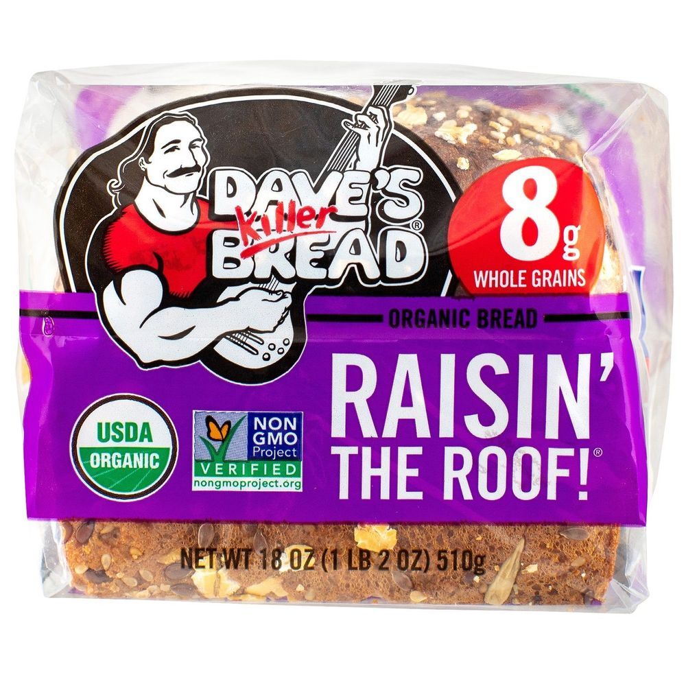 Dave's Killer Bread Organic Cinnamon Raisin Bread, 18 Ounce -- 10 Per Case