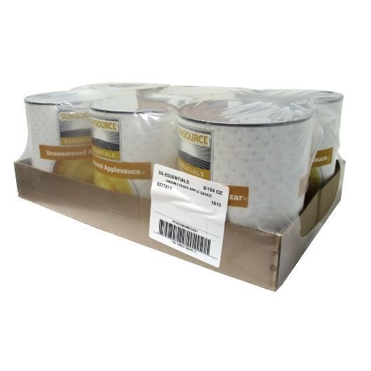 Sunsource Essentials Standard Unsweetened Applesauce, 104 Ounce -- 6 Per Case