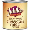 Jubilee Rich N Creamy Chocolate Fudge Topping, 125.5 Ounces -- 6 per case