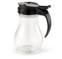 Vollrath Plastic Black Top Syrup Server, 10 Ounce -- 12 per case.