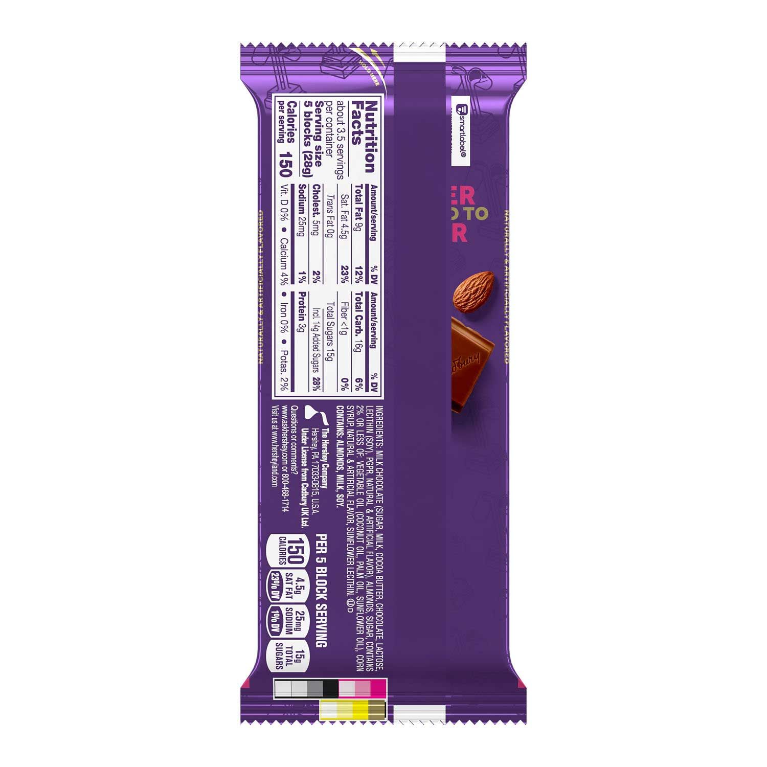 Cadbury Rock The Road X Large Dairy Milk Chocolate Bar, 3.5 Ounce -- 14 Per Case