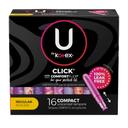 U By Kotex Premium Tampon, 16 count -- 8 per case