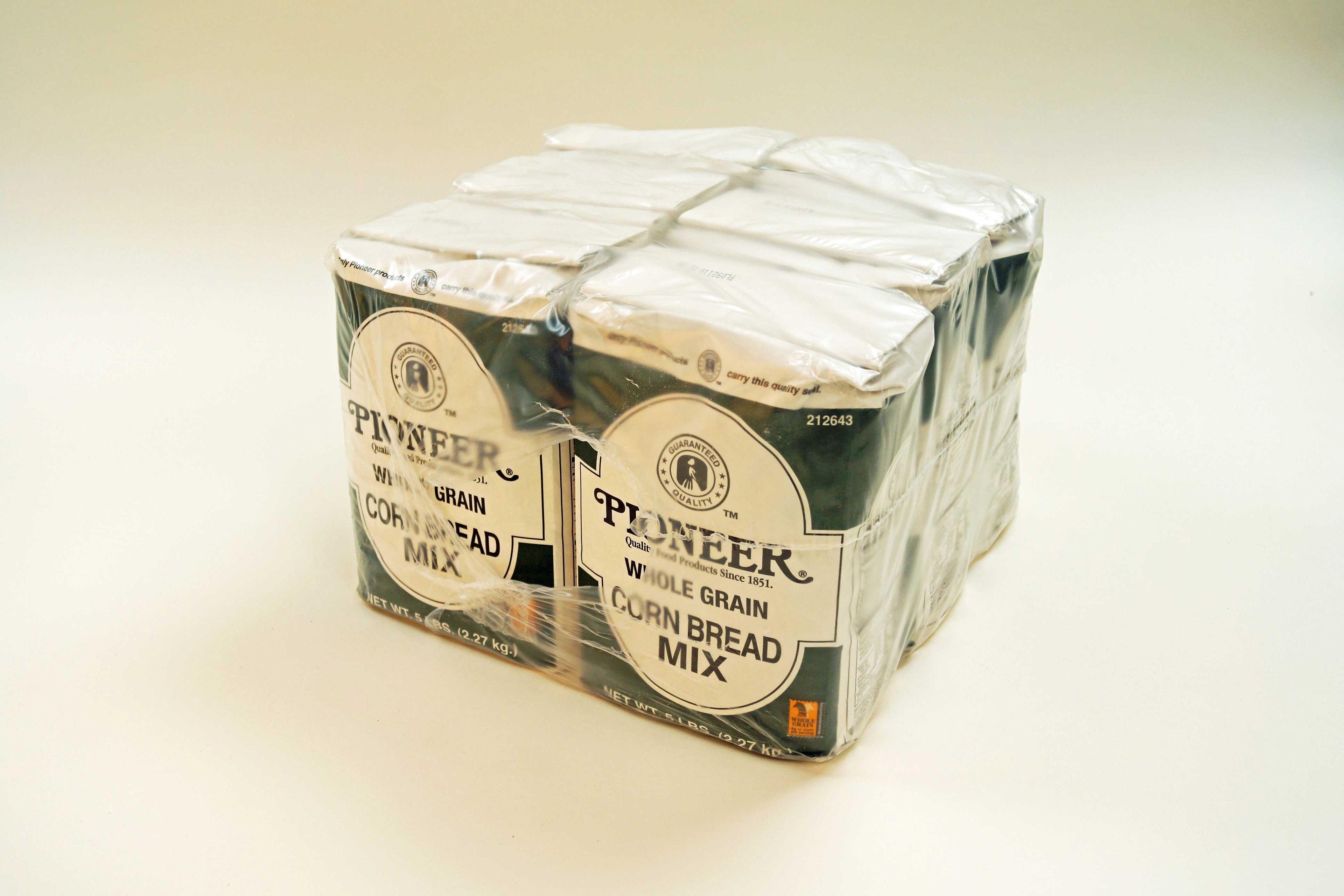 Pioneer Whole Grain Corn Bread Mix, 5 Pound -- 6 Per Case