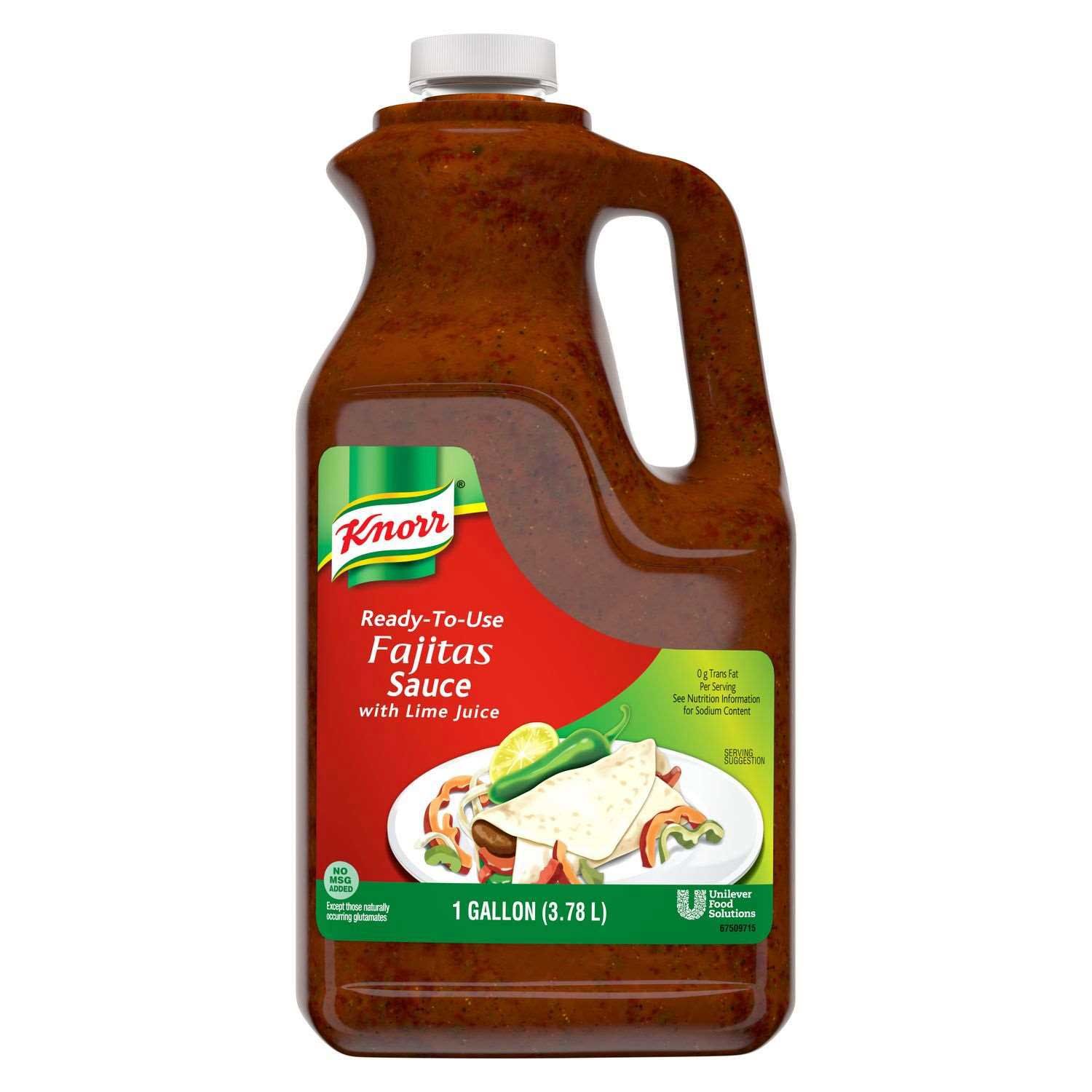 Knorr Professional Ready-to-use Fajitas Sauce With Lime Juice Jug, 1 Gallon -- 1 Each