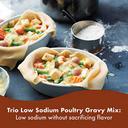 Trio Low Sodium Gravy Pouch, 22.6 Ounce -- 8 per case.